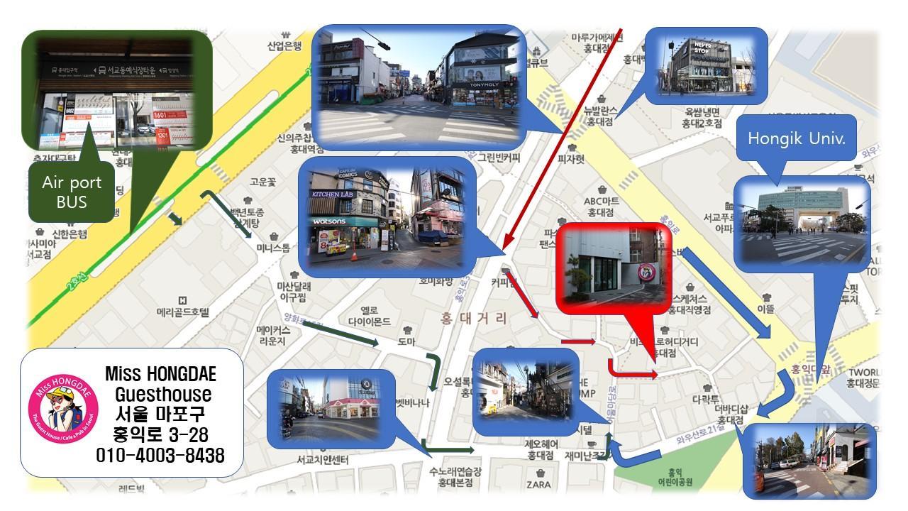 Miss Hongdae Guest House Seul Esterno foto